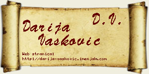 Darija Vasković vizit kartica